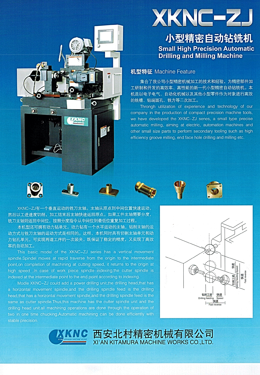 XKNC-ZJ小型精密自动钻铣机