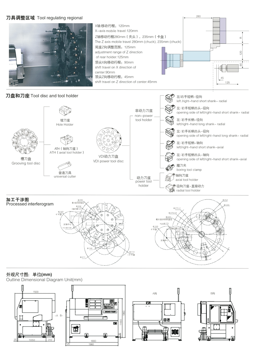 小型精密CNC刀塔式车床TX85/85D